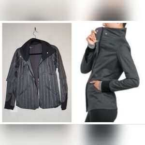 Brooks PureProject Shelter Womens Jacket Grey Herringbone. small. Reflective